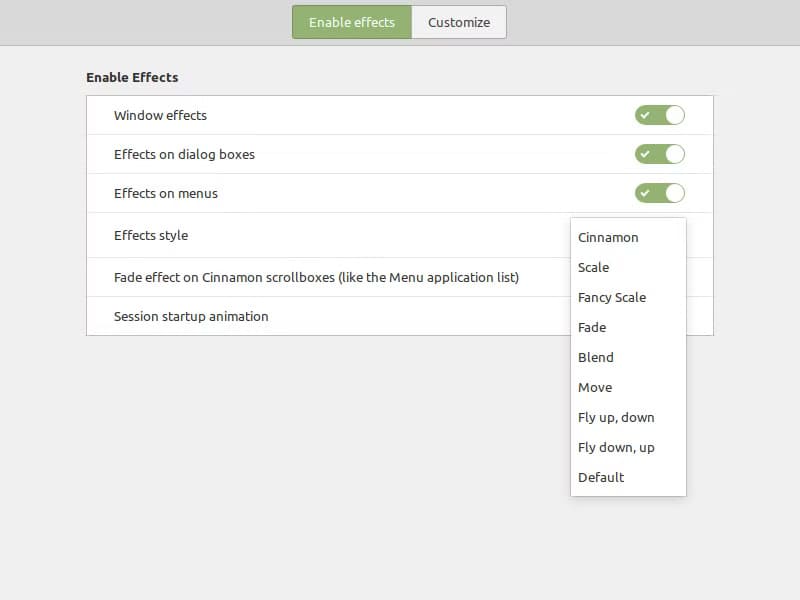 linux-mint-effect-styles ستة تغييرات تجعل سطح مكتب Linux Mint Cinnamon يتألق بلمسة خاصة