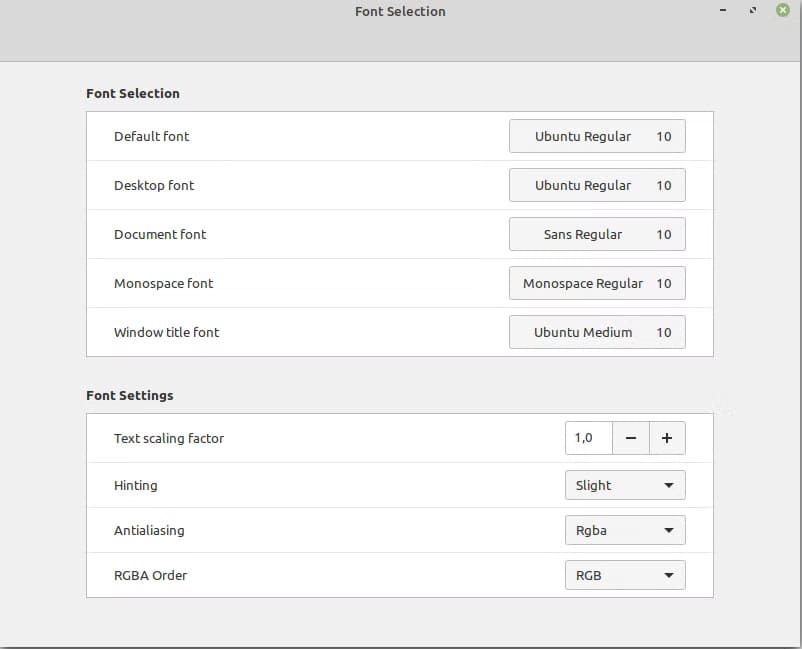 linux-mint-font-selection ستة تغييرات تجعل سطح مكتب Linux Mint Cinnamon يتألق بلمسة خاصة