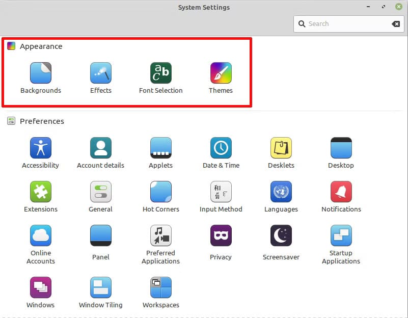 linux-mint-system-settings ستة تغييرات تجعل سطح مكتب Linux Mint Cinnamon يتألق بلمسة خاصة