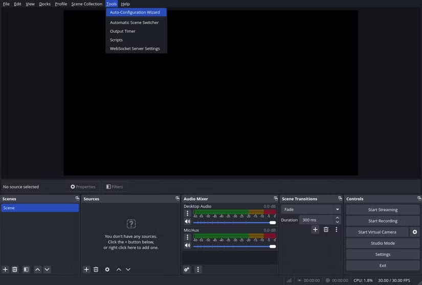 obs-studio-tools دليل سريع لالتقاط الشاشة في Linux باستخدام OBS Studio بسهولة