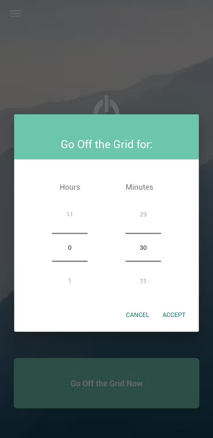 off-the-grid-app-screen-1 تطبيقات أندرويد الضرورية لدعم رحلة التخلص من السموم الرقمية