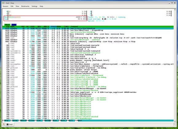 q4os-system-resource-consumption-on-idle أفضل توزيعات Linux توفر تجربة مشابهة لنظام Windows