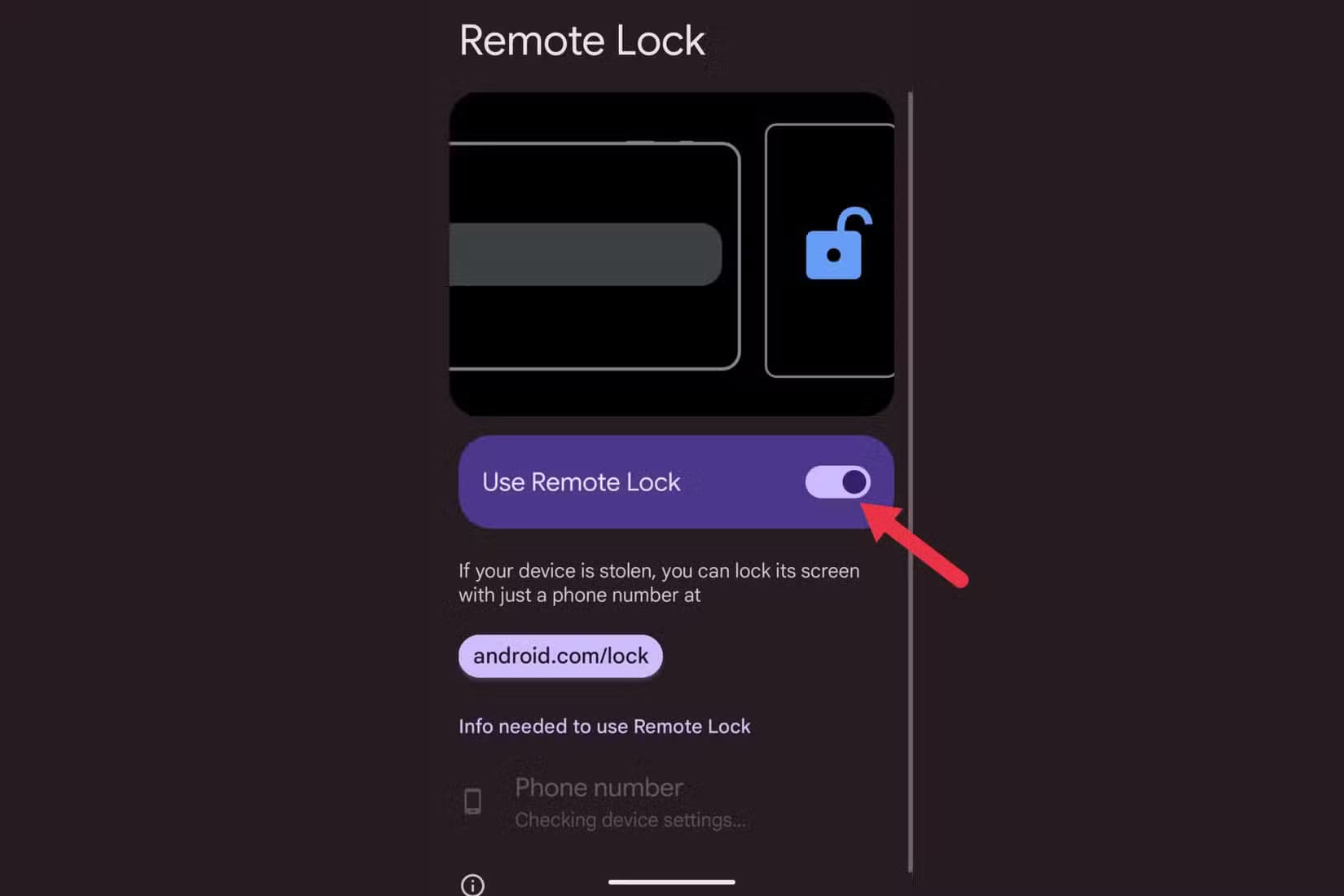 remote-lock-setting-step-2 تشغيل ميزة الحماية من السرقة على أجهزة Android بخطوات بسيطة