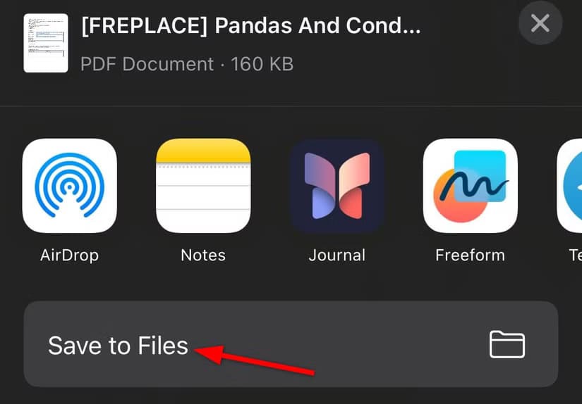 saving-drive-document-to-internal-storage-of-iphone طرق سهلة للتعاون في مستندات Google Drive من هاتفك