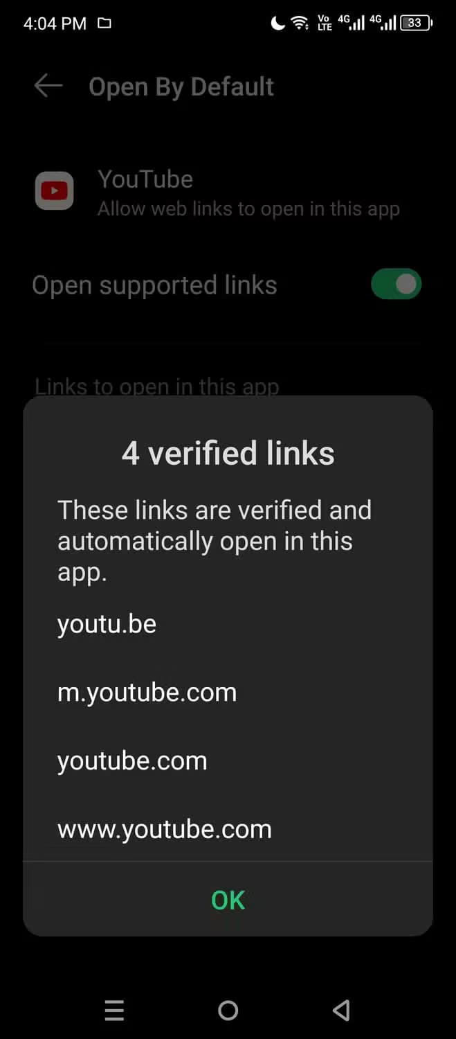 screenshot_20241018-160431 طريقة تخصيص كيفية فتح الروابط للتطبيقات على أجهزة Android بسهولة