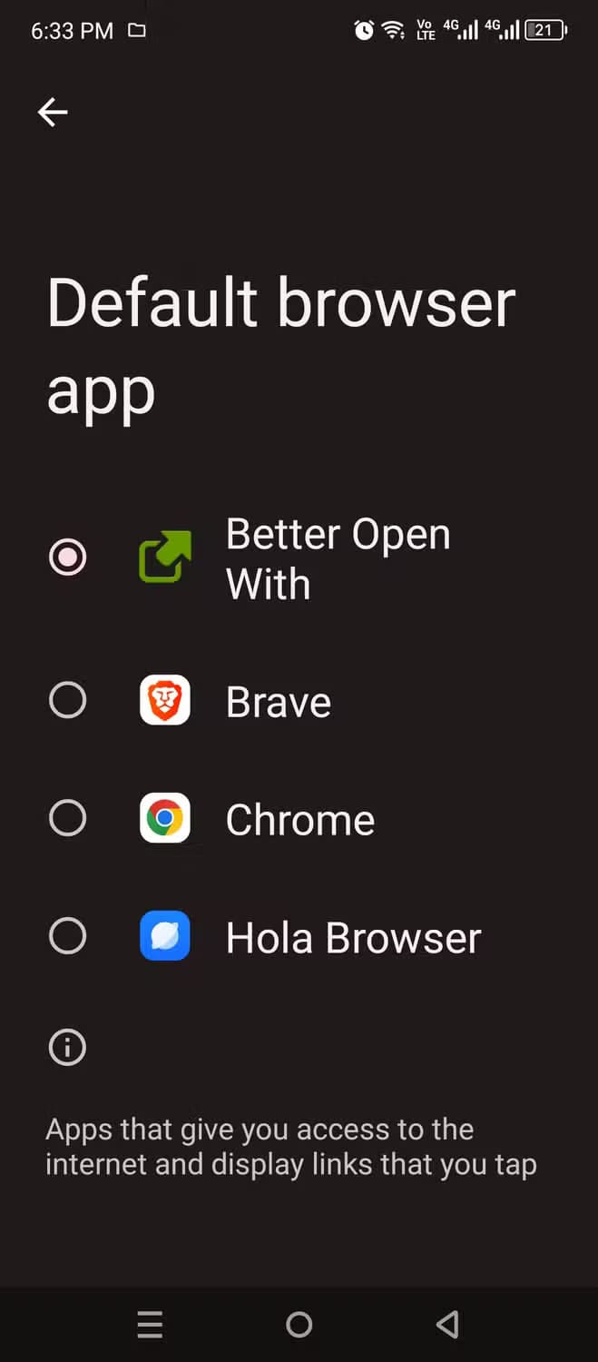screenshot_20241018-183335 طريقة تخصيص كيفية فتح الروابط للتطبيقات على أجهزة Android بسهولة
