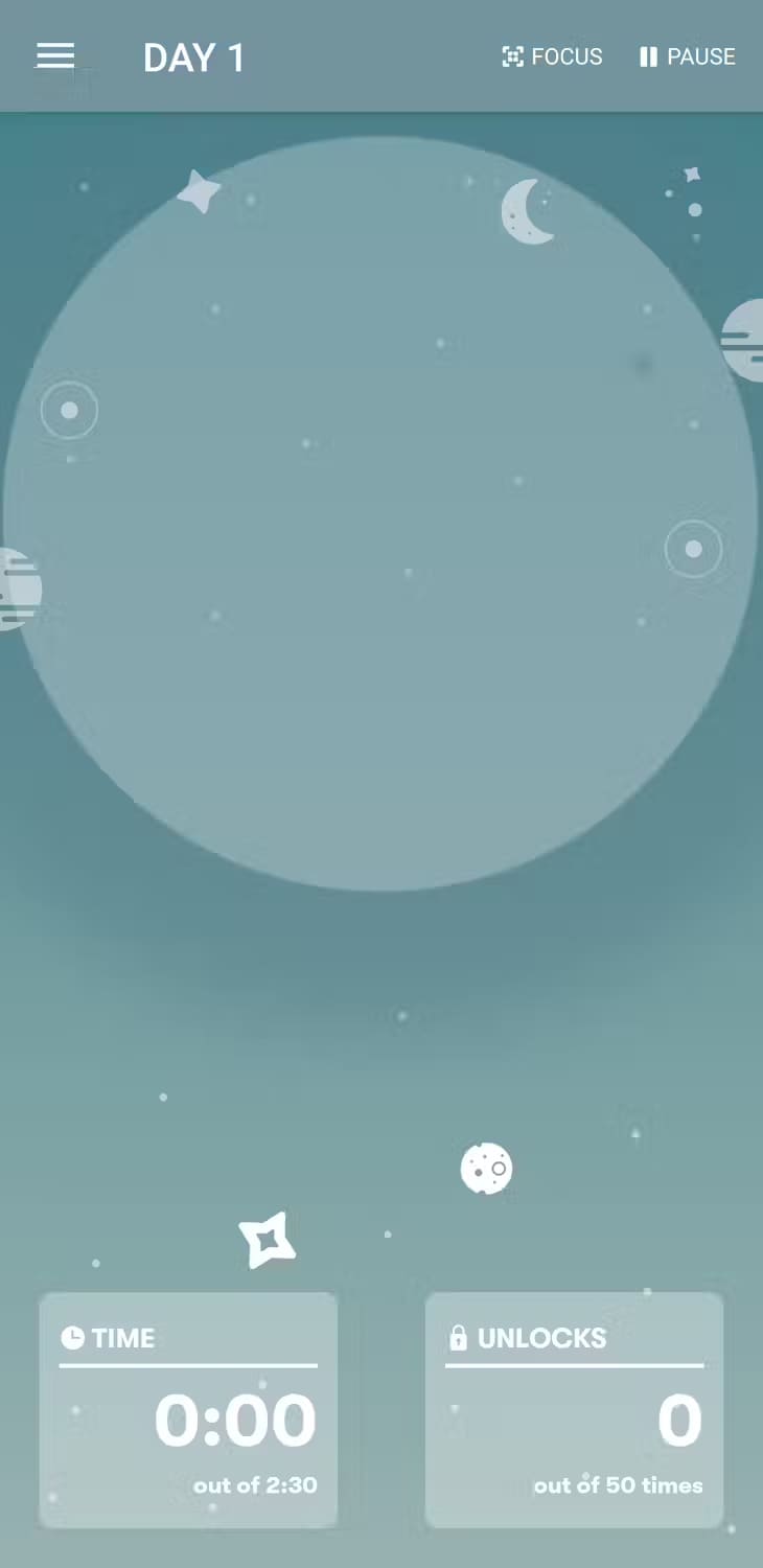 space-app-screen-1 تطبيقات أندرويد الضرورية لدعم رحلة التخلص من السموم الرقمية