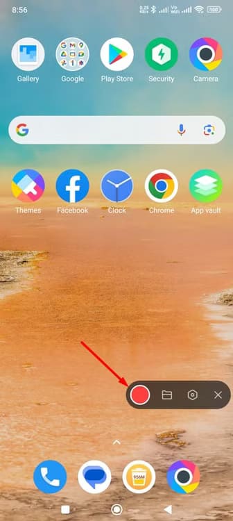 start-icon-in-the-android-screen-recorder-menu أسهل طرق لتسجيل شاشة أجهزتك على Windows وMac وLinux وAndroid وiPhone