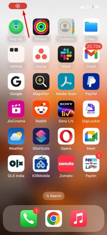 stop-icon-in-iphone أسهل طرق لتسجيل شاشة أجهزتك على Windows وMac وLinux وAndroid وiPhone