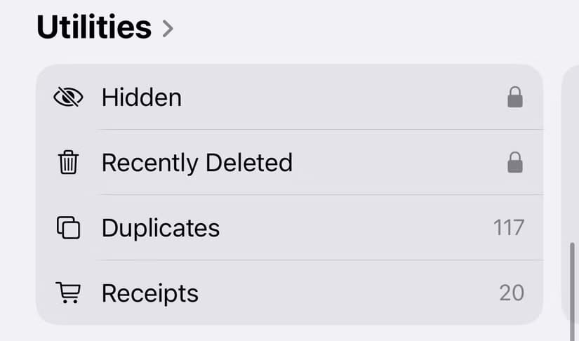 the-22hidden-22-and-22recently-deleted-22-albums-in-the-22utilities-22-section-of-the-photos-app-in-ios-18 طرق بسيطة لإخفاء تطبيقاتك على iPhone وiPad