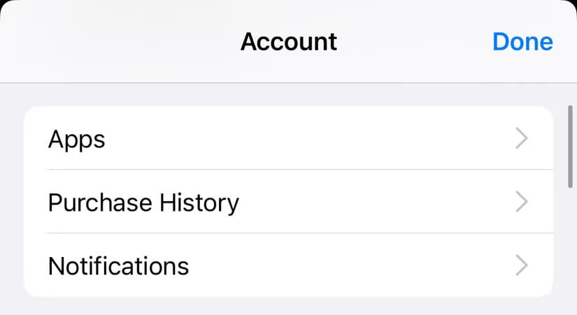 view-apps-linked-to-apple-id-app-store-account طرق بسيطة لإخفاء تطبيقاتك على iPhone وiPad