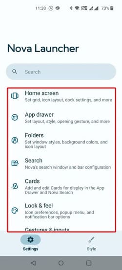 15-nova-launcher-1 أفضل التطبيقات الأساسية لمستخدمي أندرويد الذين يسعون لتعزيز إنتاجيتهم