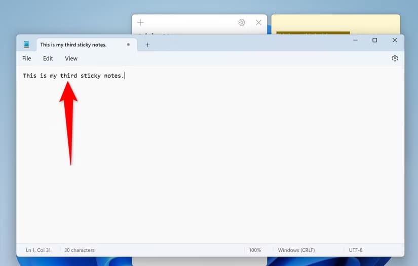 17-paste-sticky-note-contents كيفية إجراء نسخة احتياطية لملاحظات Sticky على Windows 11 بسهولة