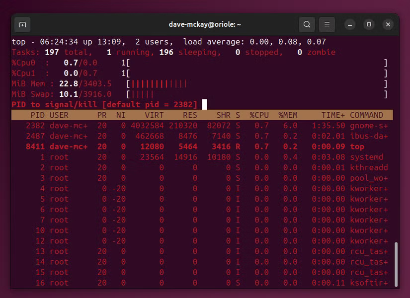 2 إدارة عمليات Linux بسهولة باستخدام ps وkill وpkill