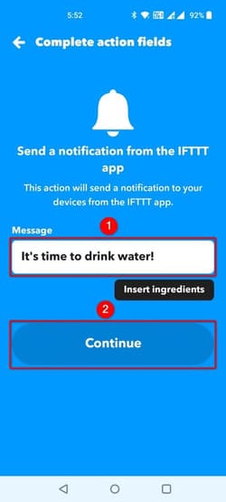 24-ifttt-message-text طرق سهلة لتبسيط المهام على Android باستخدام تطبيق IFTTT