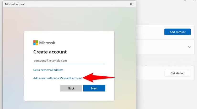 3-settings-add-account-without-ms-account خطوات سهلة لإنشاء حساب مستخدم محلي على Windows 11