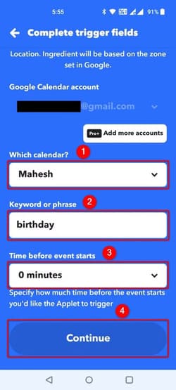 32-ifttt-event-keyword طرق سهلة لتبسيط المهام على Android باستخدام تطبيق IFTTT