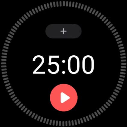 3a-focus-to-do-pomodoro-timer-running أفضل التطبيقات لتحسين تجربتك مع Galaxy Watch وزيادة استفادتك منها