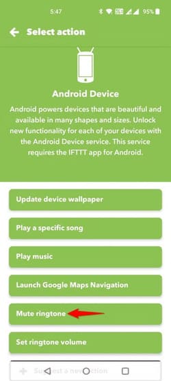 4-ifttt-mute-ringtone طرق سهلة لتبسيط المهام على Android باستخدام تطبيق IFTTT