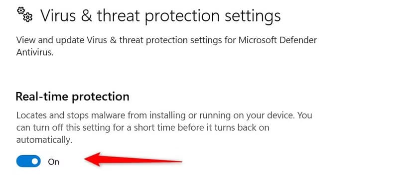 4-turning-on-the-real-time-protection-in-the-windows-settings-app طرق فعالة لحماية جهازك على شبكة Wi-Fi العامة في نظام Windows