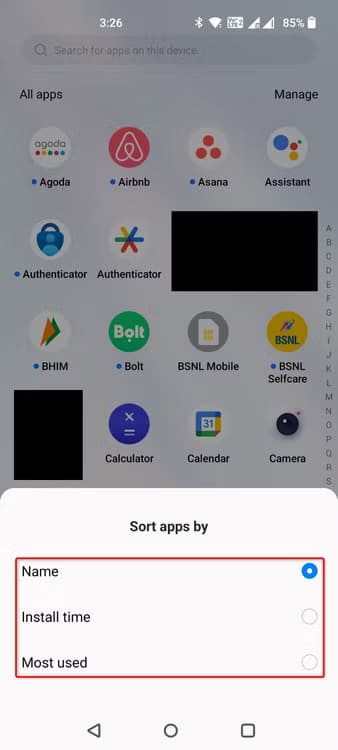 6-app-drawer-sorting-options طرق بسيطة لتنظيم التطبيقات على هاتفك الأندرويد بسهولة