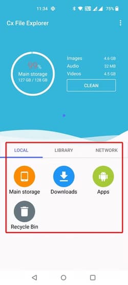 7-cx-file-explorer-1 أفضل التطبيقات الأساسية لمستخدمي أندرويد الذين يسعون لتعزيز إنتاجيتهم