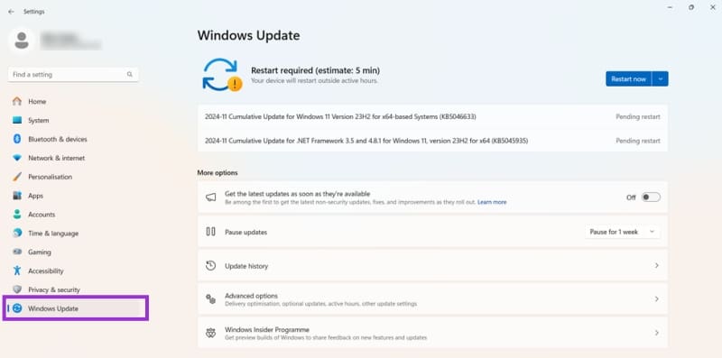 Ensure-Your-Device-Is-Up-to-Date-2 كيفية إصلاح مشكلة توقف Outlook عند تحميل الملف الشخصي بخطوات بسيطة