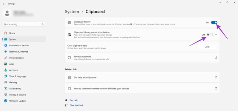 Fix-Broken-Clipboard-History-in-Windows-11-Through-Clipboard-Settings-3 حلول بسيطة لإصلاح مشكلة سجل الحافظة في Windows 11