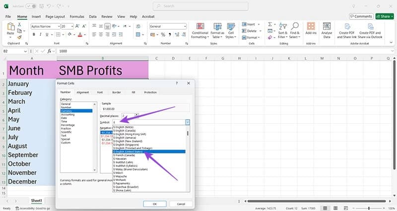 Formatting-Tricks-in-Excel-2-Number-Formatting-4 ثلاث طرق لتنسيق بياناتك بكفاءة في Microsoft Excel