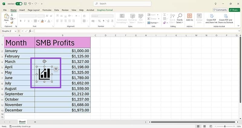 Formatting-Tricks-in-Excel-3-Adding-Graphics-to-Data-4 ثلاث طرق لتنسيق بياناتك بكفاءة في Microsoft Excel