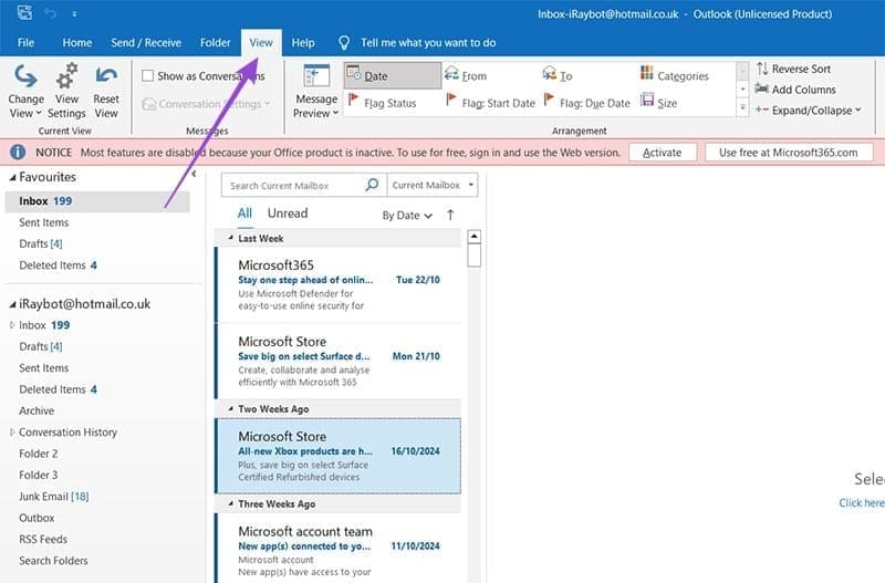 How-to-Change-the-Number-of-Lines-in-Message-Previews-in-Outlook-1 طريقة تعديل عدد الأسطر في معاينة الرسائل على Outlook بسهولة