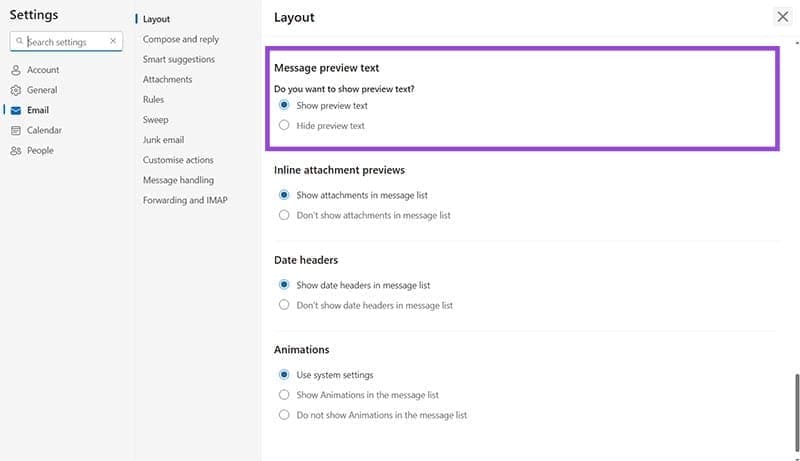 How-to-Change-the-Number-of-Lines-in-Message-Previews-in-Outlook-4 طريقة تعديل عدد الأسطر في معاينة الرسائل على Outlook بسهولة