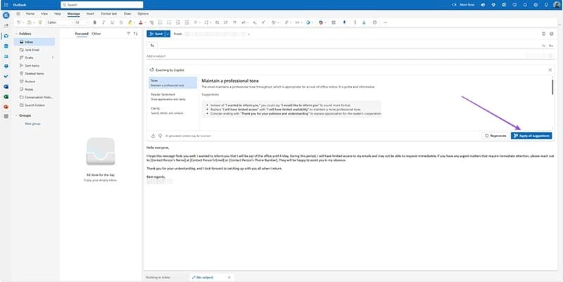 How-to-Use-Copilot-in-Outlook-for-Coaching-2 كيفية تحسين تجربتك في Outlook باستخدام Copilot
