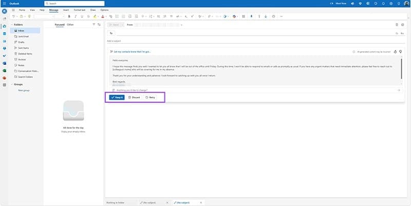 How-to-Use-Copilot-in-Outlook-to-Draft-Emails-6 كيفية تحسين تجربتك في Outlook باستخدام Copilot