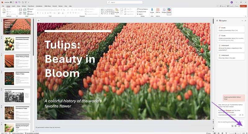 How-to-Use-Copilot-in-PowerPoint-to-Make-New-Presentations-4 كيفية الاستفادة من Copilot في PowerPoint لتحسين عروضك التقديمية