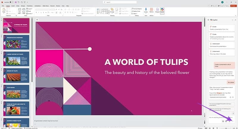 How-to-Use-Copilot-to-Generate-Presentations-with-Templates-3 كيفية الاستفادة من Copilot في PowerPoint لتحسين عروضك التقديمية