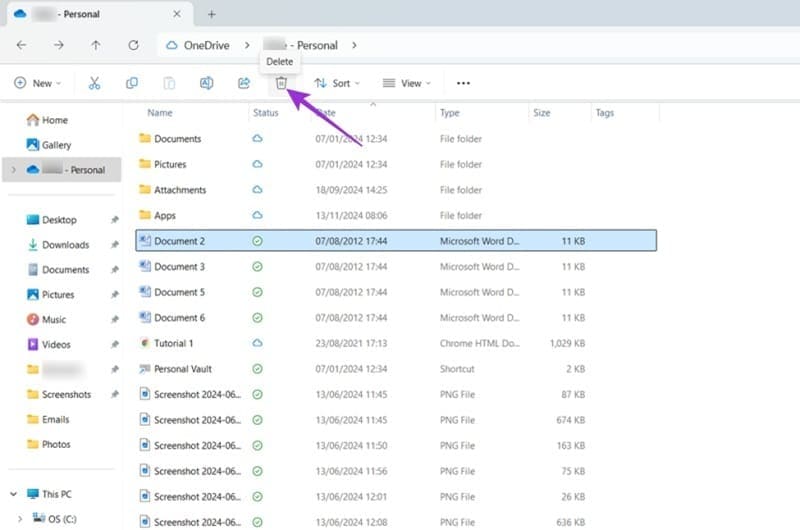 Remove-Multiple-Versions-of-the-Same-File-3 كيف تفرغ مساحة في OneDrive بسرعة باستخدام خطوات فعّالة