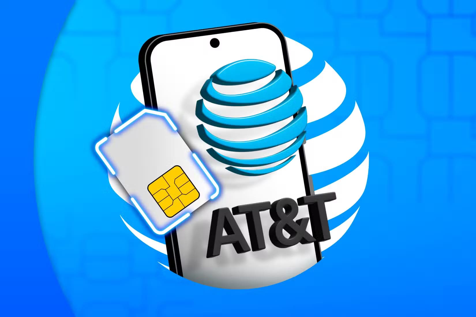 a-phone-with-the-at-t-logo-in-front-of-the-screen-and-a-sim-card-next-to-it كيف تحسب تكلفة التجوال الدولي للبيانات أثناء السفر؟