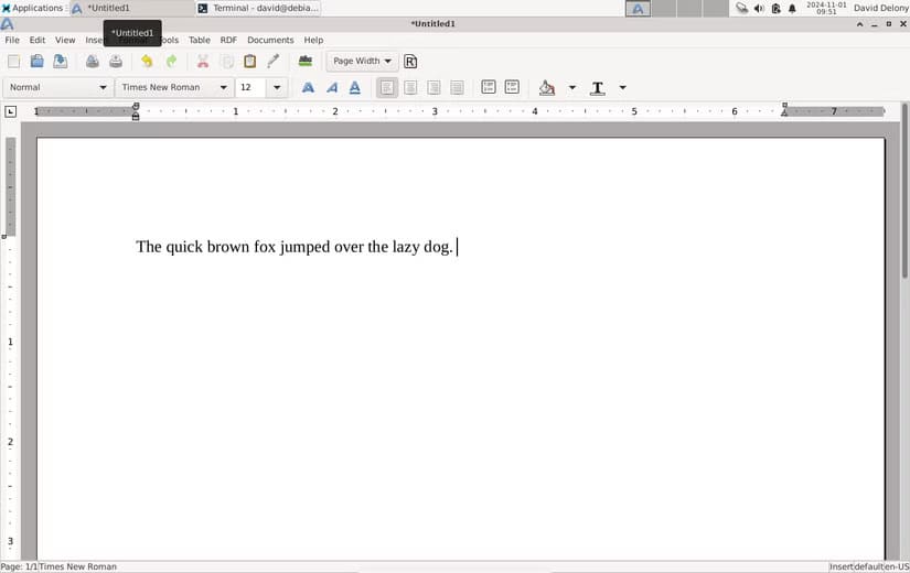 abiword-quick-brown-fox أفضل العادات للحفاظ على أداء Linux بأعلى كفاءة وأقل استخدام للموارد
