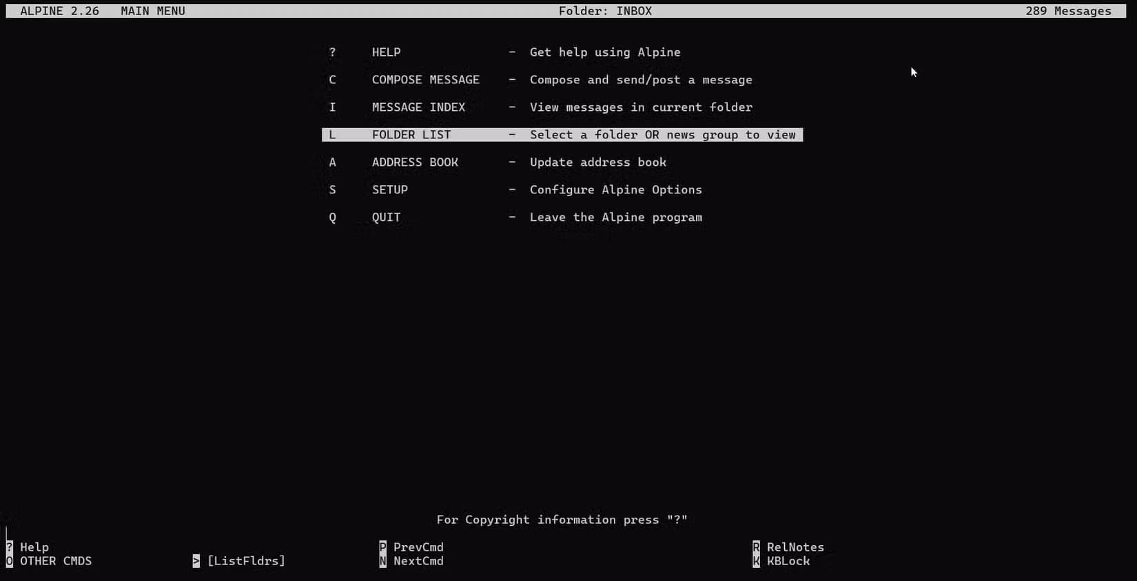 alpine-email-shell-account كيف تستفيد من حسابات Shell لتصفح الإنترنت بشكل احترافي
