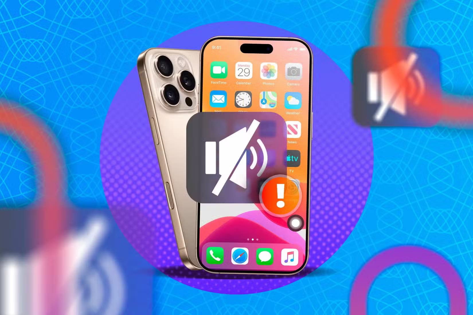an-iphone-with-a-mute-icon كيف تحسن جودة التسجيلات الصوتية باستخدام هاتفك في 9 خطوات