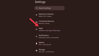 app-unarchiving-step-1 طريقة أرشفة التطبيقات على Android لاستعادة مساحة التخزين بسهولة