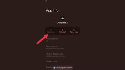 app-unarchiving-step-3 طريقة أرشفة التطبيقات على Android لاستعادة مساحة التخزين بسهولة