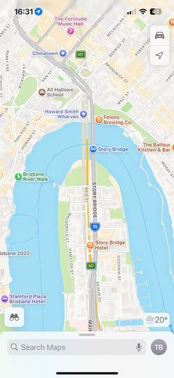 apple-maps-traffic-view مزايا Apple Maps التي جعلتني أتخلى عن Google Maps