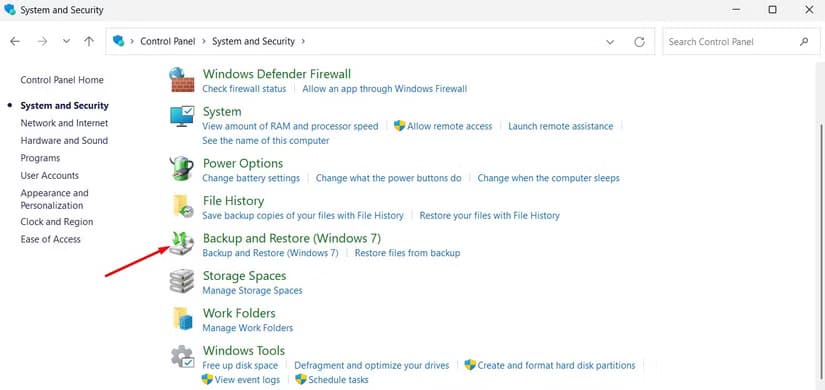 backup-and-restore-window-7-option-in-control-panel-2 طرق فعّالة لنسخ نظام Windows احتياطيًا على وحدة تخزين خارجية بأمان