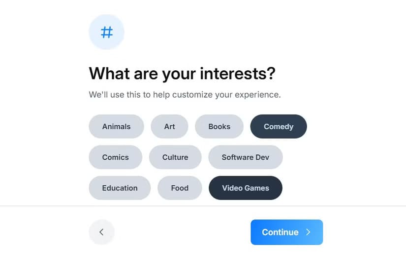choosing-topic-of-interest-in-bluesky دليل المبتدئين لاستخدام Bluesky خطوة بخطوة
