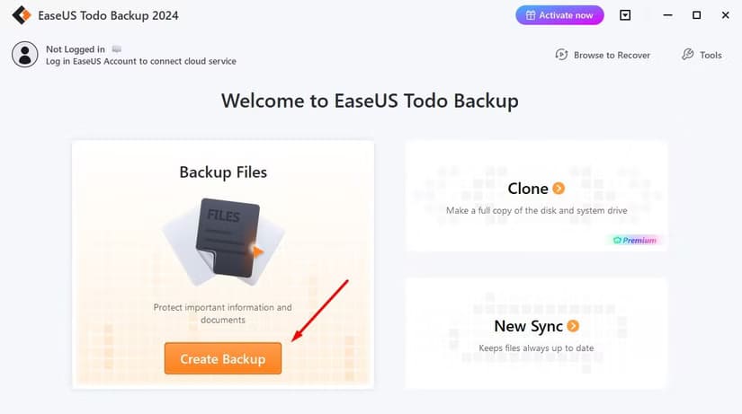 create-backup-option-in-the-easeus-tool طرق فعّالة لنسخ نظام Windows احتياطيًا على وحدة تخزين خارجية بأمان