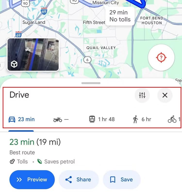 direction-options-google-maps أفضل طريقة لطلب رحلة عبر Google Maps بفعالية