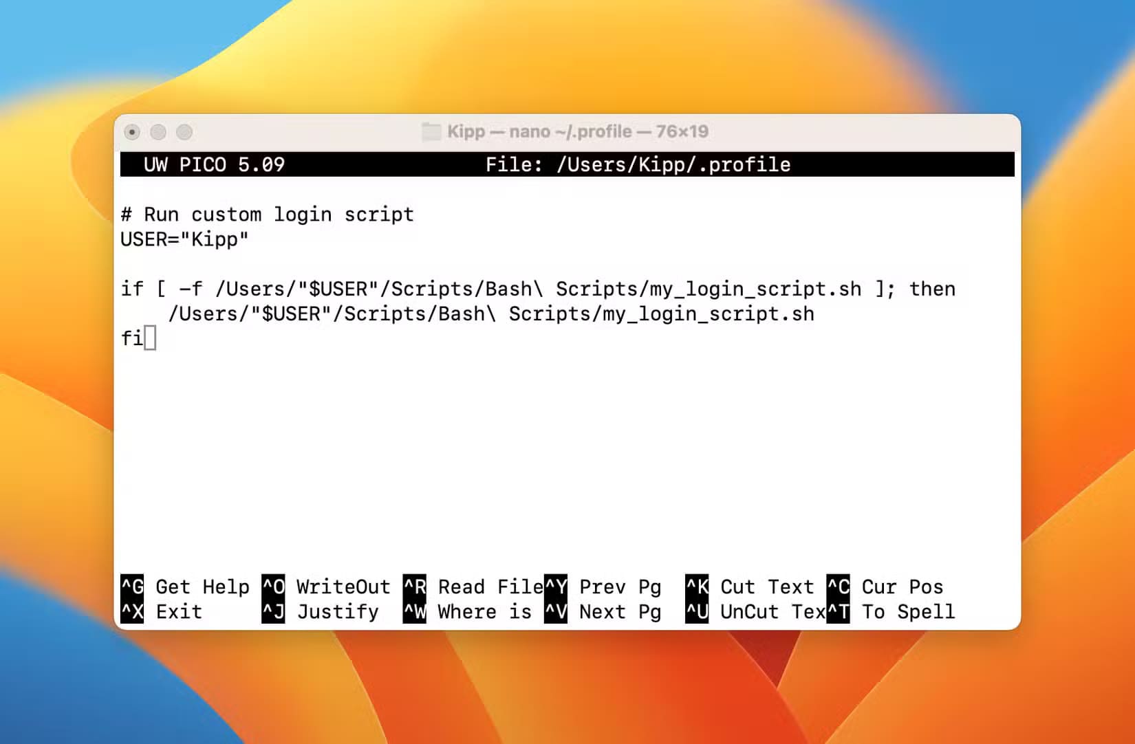 editing-your-profile-file-to-run-your-script-on-login اختصارات عملية لنظام Mac تسهّل استخدامك اليومي