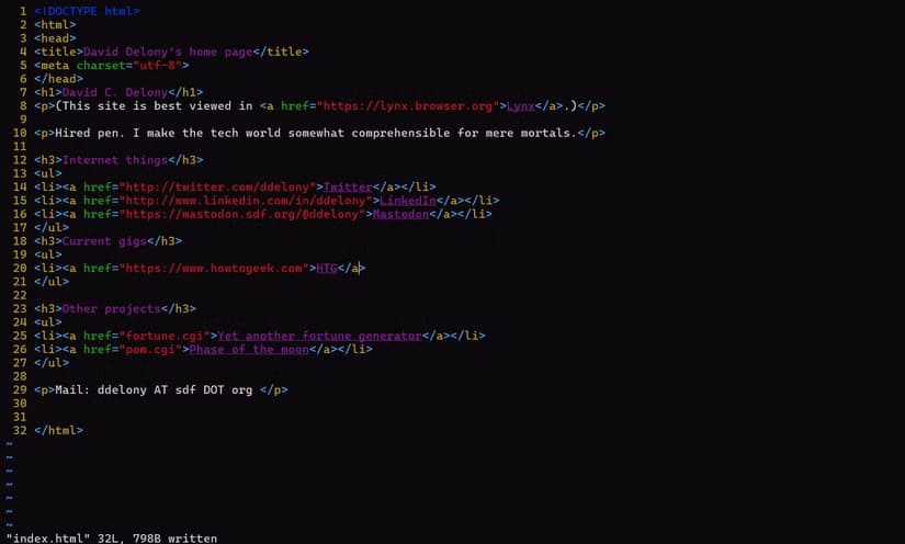 html-vim-shell كيف تستفيد من حسابات Shell لتصفح الإنترنت بشكل احترافي